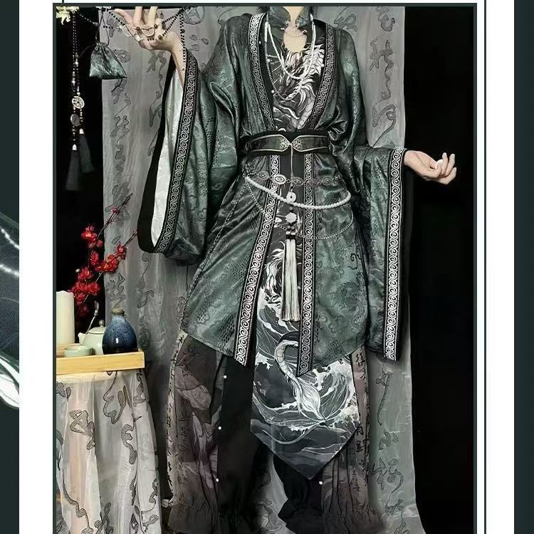 Echinacea - Conjunto de estilo Hanfu chino -
