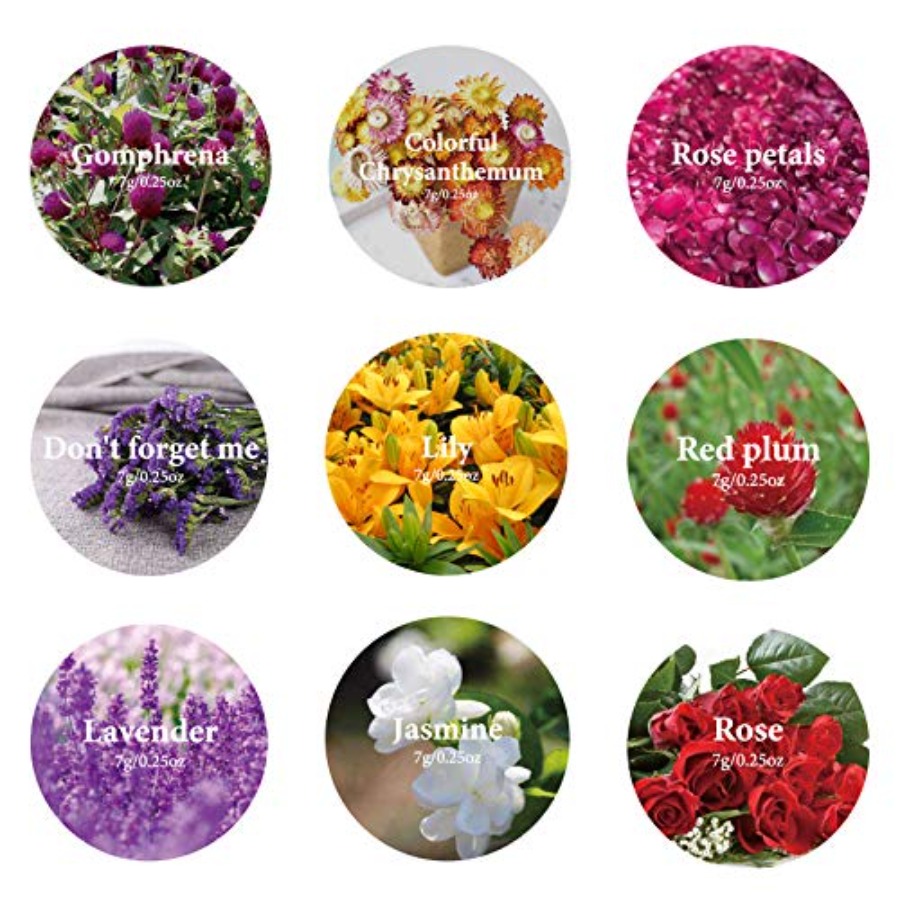 9 Bolsas de Flores Secas, Kit  - Dried Herbs reseña y precio