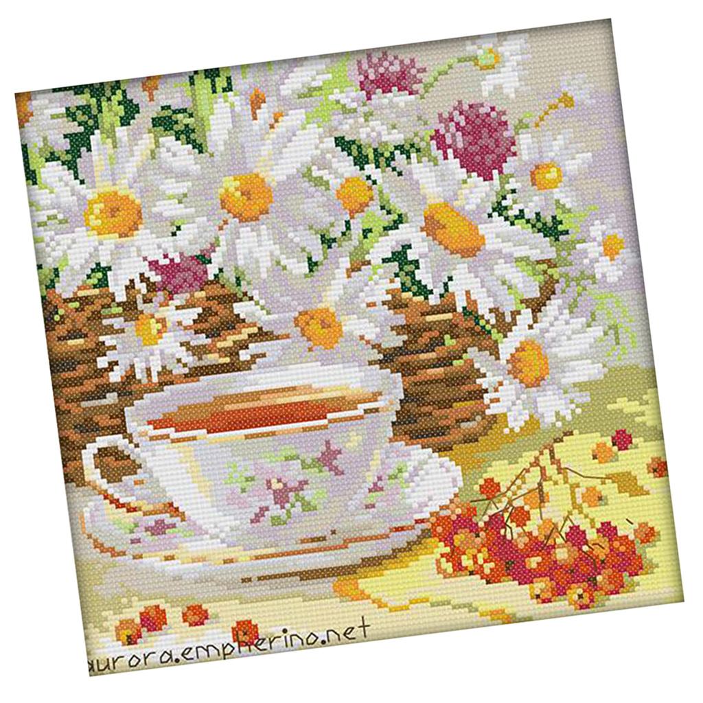 Kit de Punto de Cruz con Diseñ - Chamomile Tea reseña y precio
